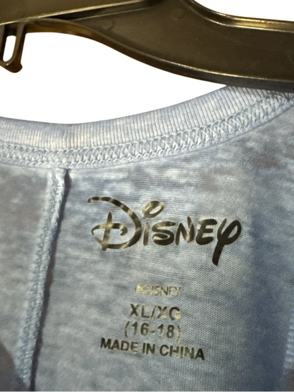 Disney Blue Stitch Graphic Tee Funny Sleep Shirt Pajama - Size XL - Picture 2 of 4